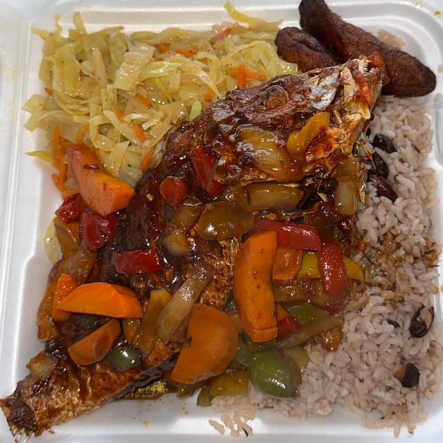 Brown Stew Fish.